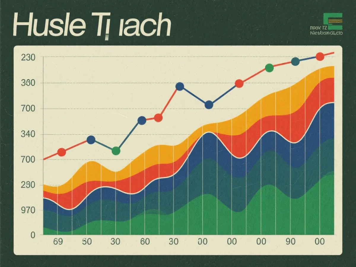 走势折线与频率直方图示例