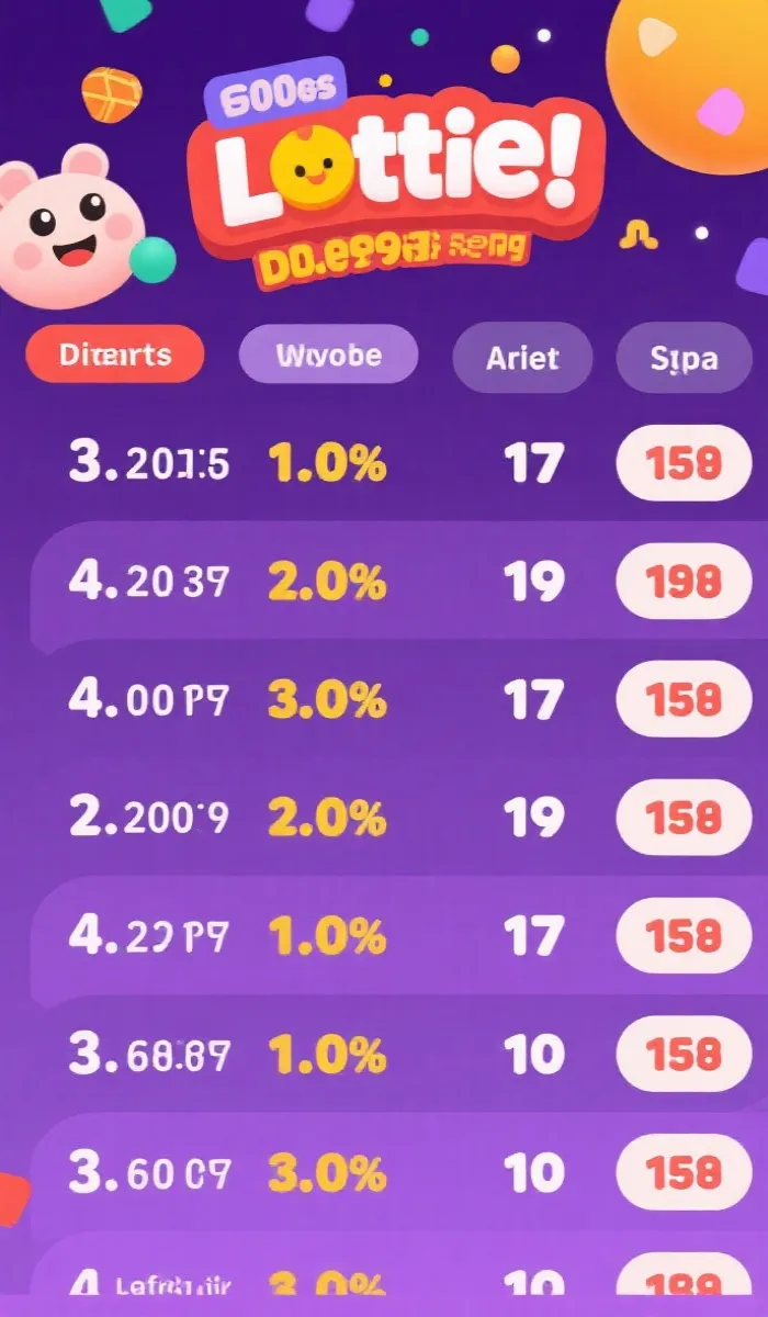 开奖列表界面预览