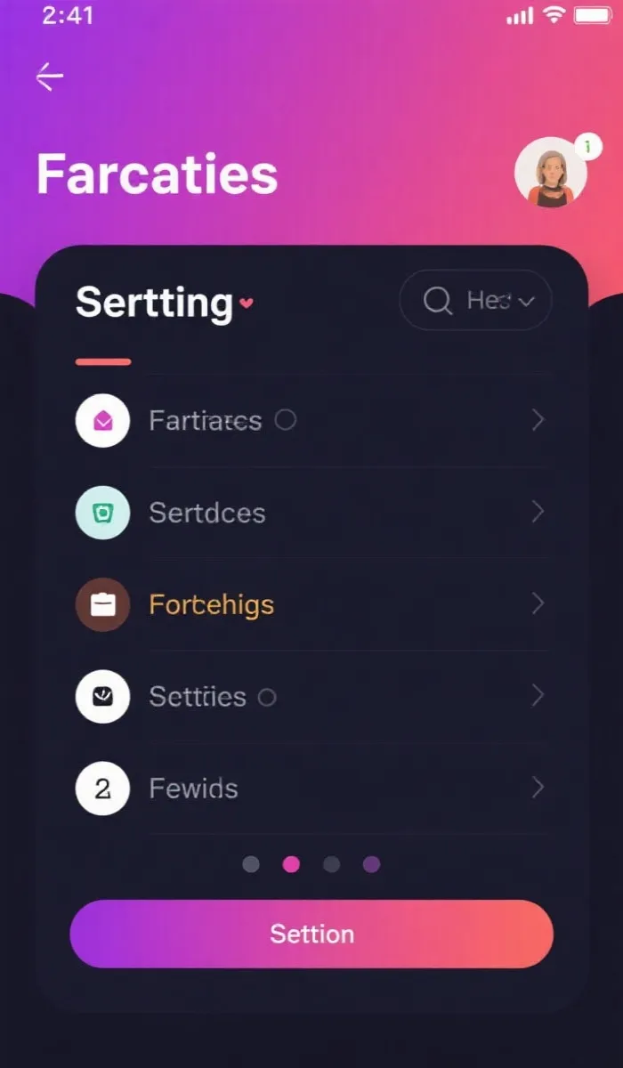 提醒与关注设置界面预览